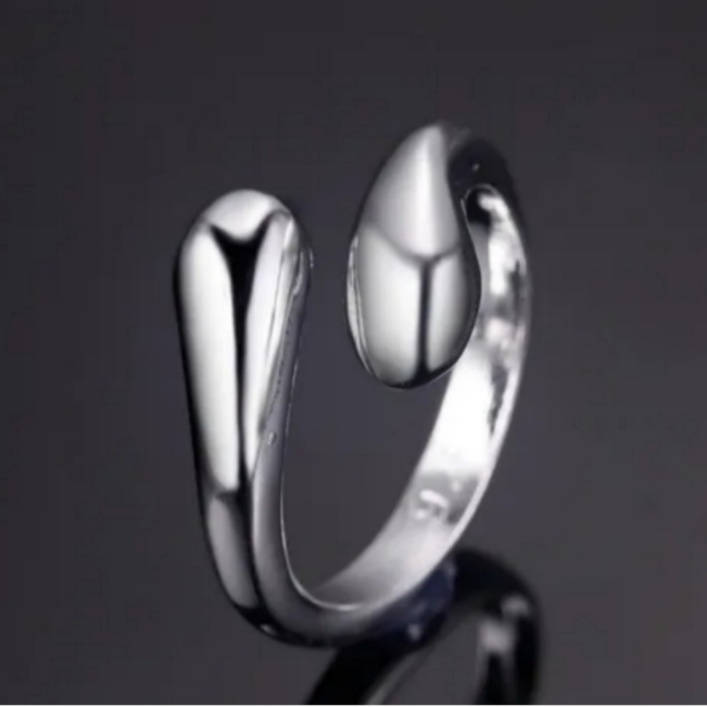 925 Sterling Silver Waterdrop Jewelry Set Bracelet Necklace Earrings and Ring - Picture 5 of 16